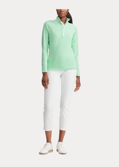 Pullover Ralph Lauren Mujer Verde Menta Verdes - Half-Zip Golf - BZYAF4675